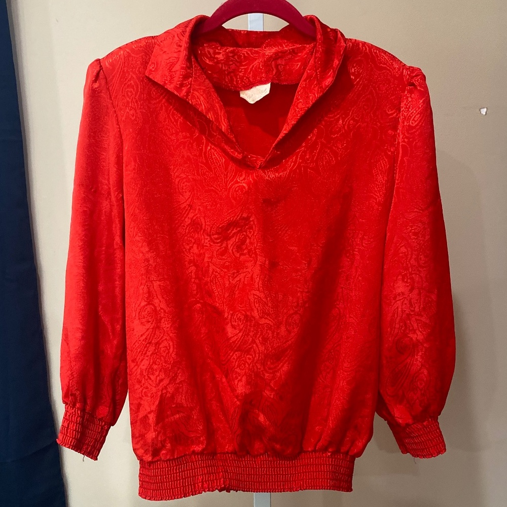 Tops'n Tops Red Vintage Bomber/Shirt